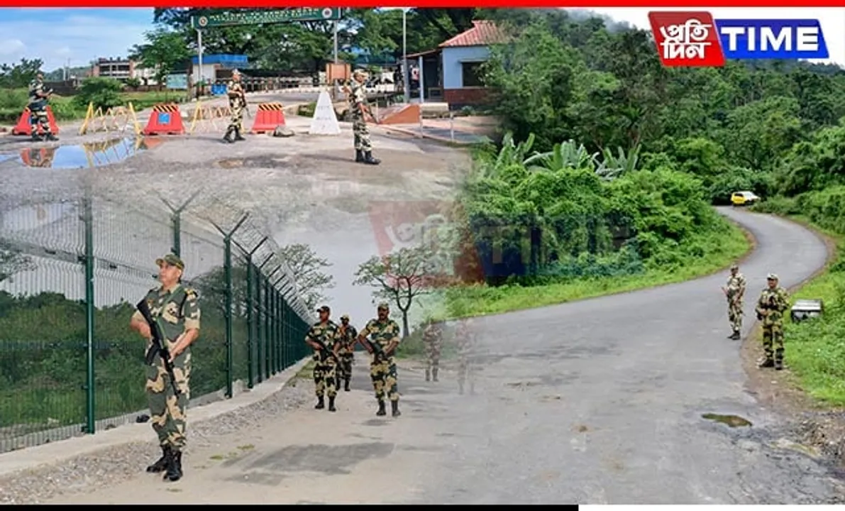 Security Measures Intensified by BSF M'laya Frontier Amidst Ongoing Unrest in Bangladesh